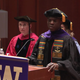 One of the “Jena Six,” Theo Shaw gives a commencement address at the University of Washington Law School on June 3, 2018, in Seattle.